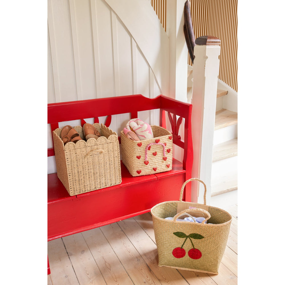 Køb Rice Paper Rope Foldable Kurv I Nature - Large