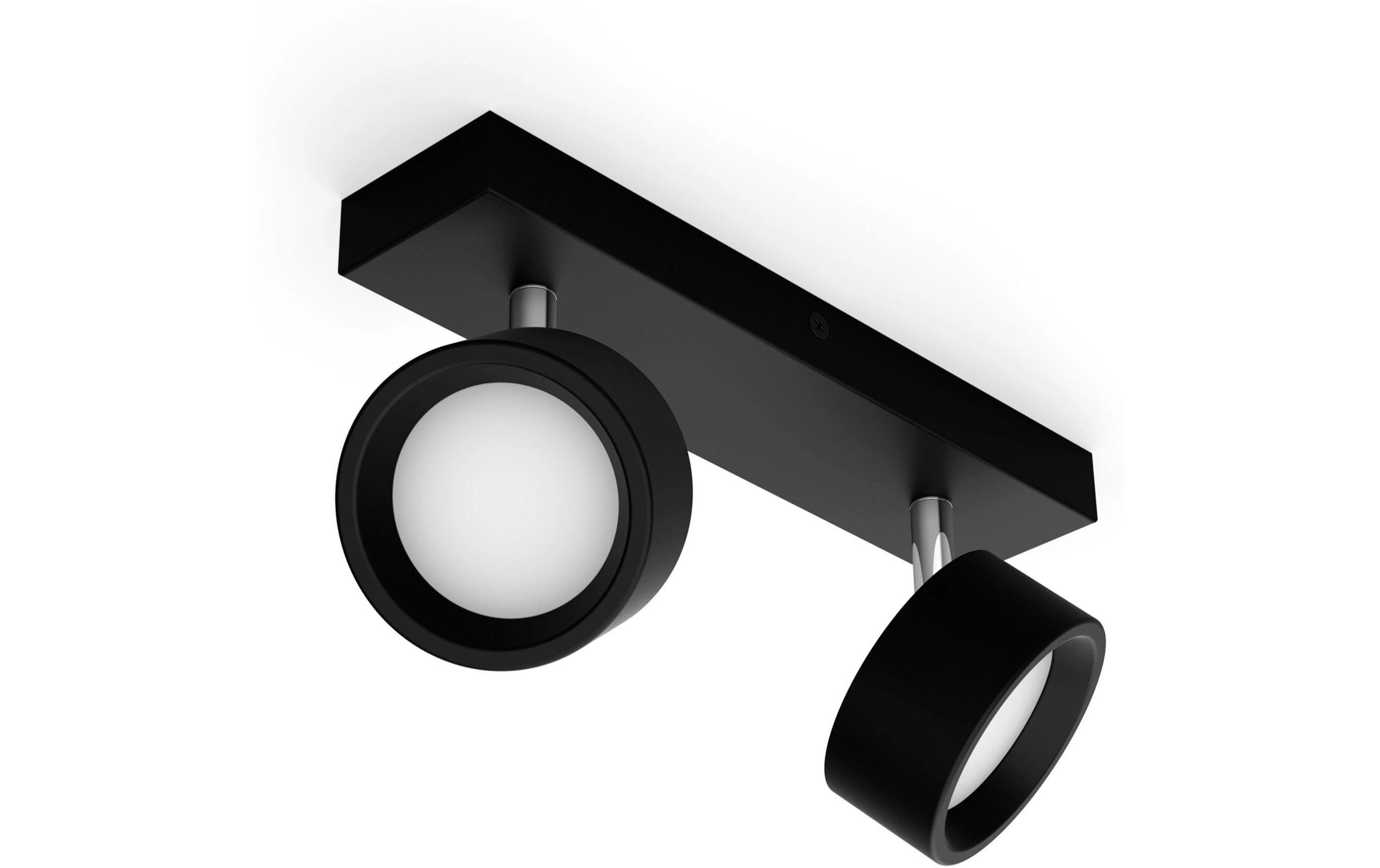 Aufbauspot Bracia 2 x 5.5W 2700K SchwarzLED-Spotleuchte