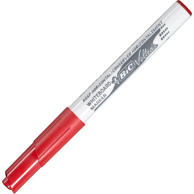 Marqueur effaçable Bic Velleda 1741 pointe ogive 2 mm - Pochette de 8 couleurs assorties
