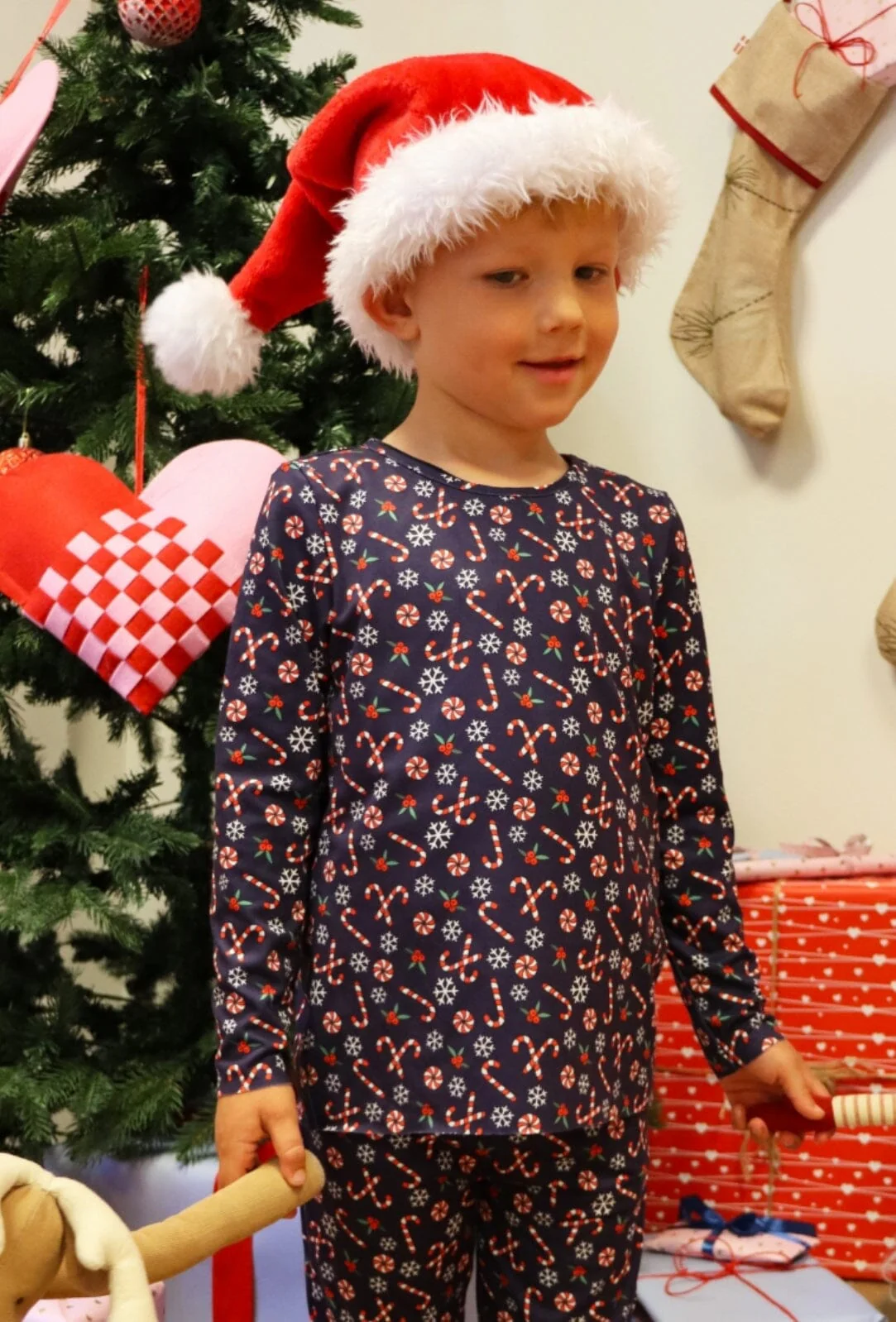 Liberte Ami Alma-Ls-Tshirt-Kids 9659 candycane navy