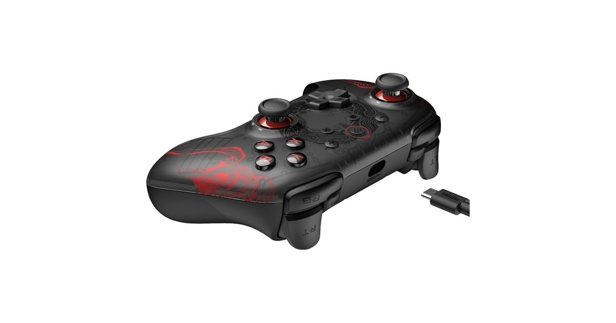 8BitDoUltimate 2C Wired - Black Myth: Wukong gamepad  (Zwart/rood)