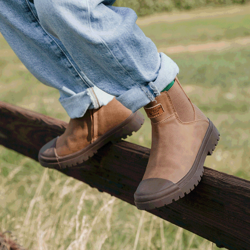Shoesme cognac chelseaboot Microleer | Uni schoenen