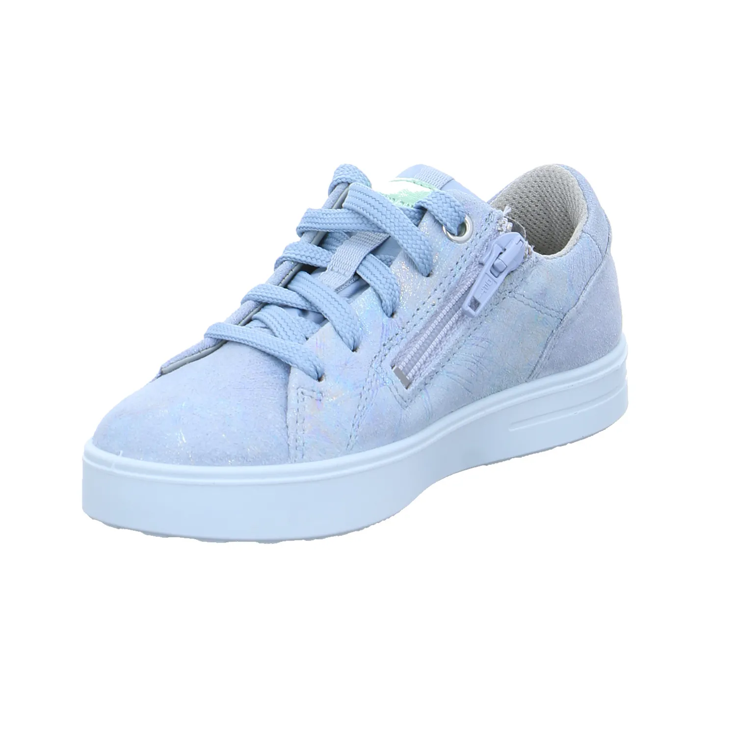 SUPERFIT Kleinkinder-Halbschuh Binder Hellblau Leder  Sneaker