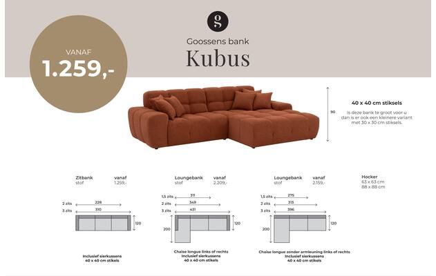 Loungebank Kubus