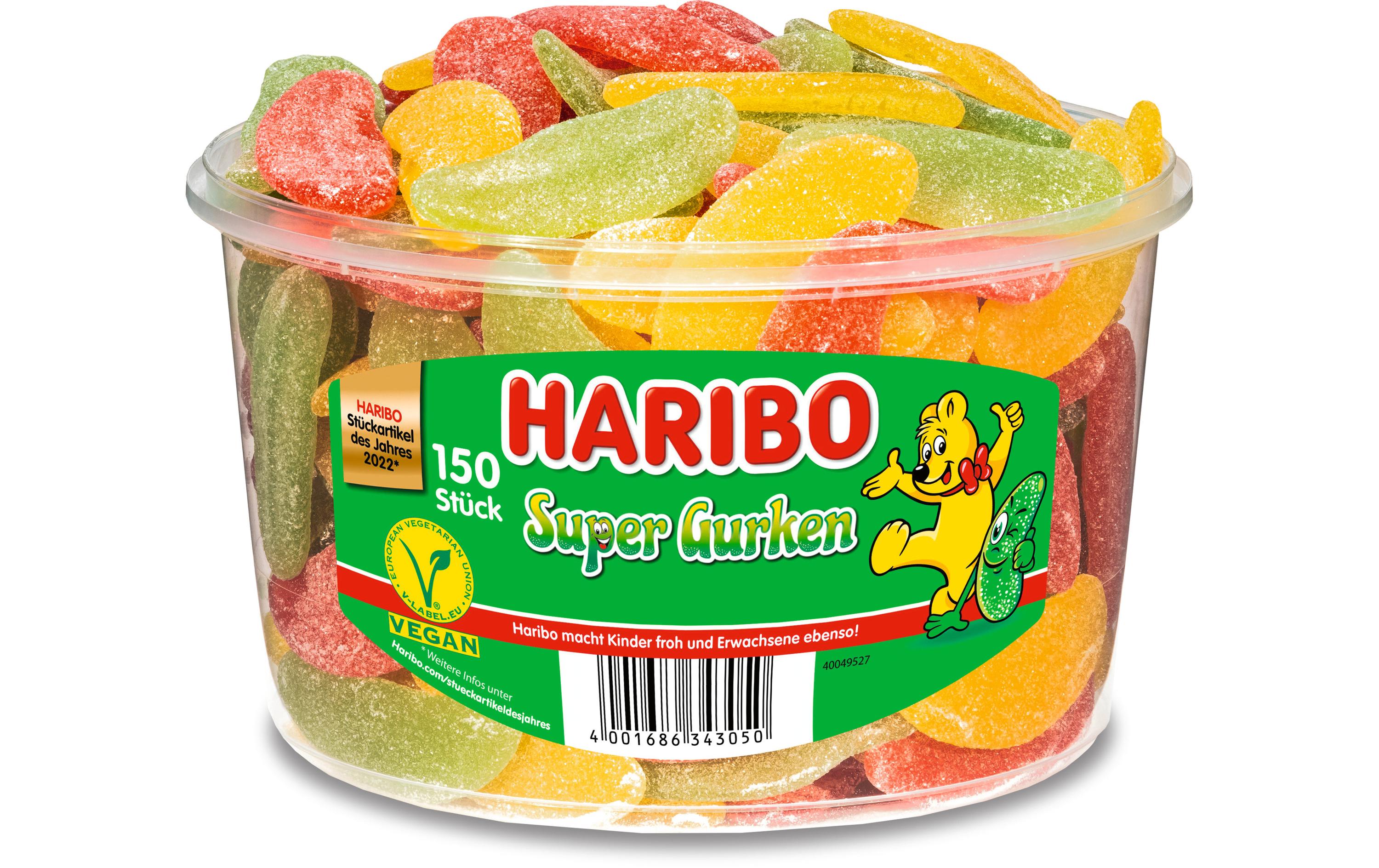 Gummibonbons Super Gurken 150 StückFeine Kaubonbons zum Naschen und Teilen