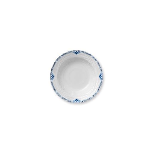 Royal Copenhagen Prinsesse Dyb Tallerken, Hvid, Ø21 cm