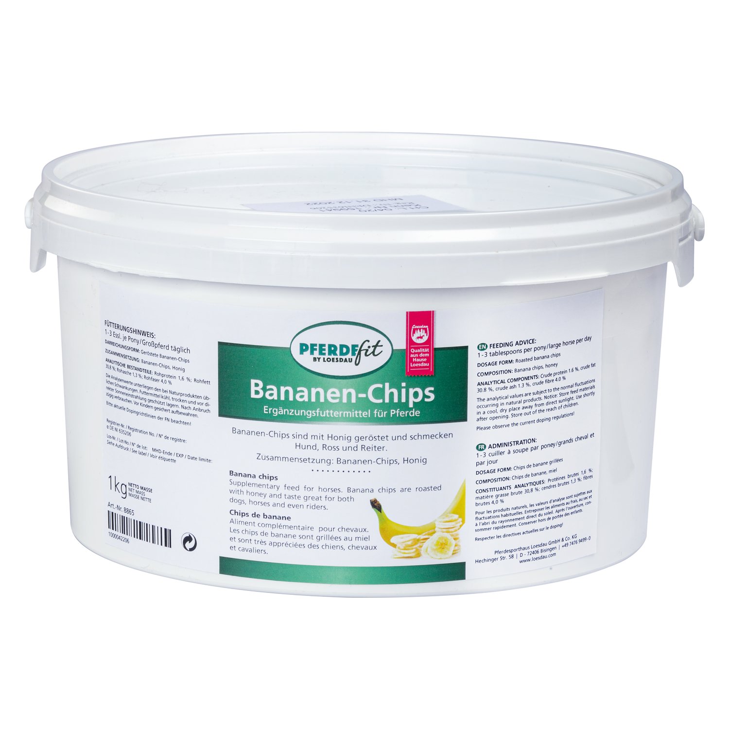PFERDEfit by Loesdau Bananen-Chips  - 1 kg