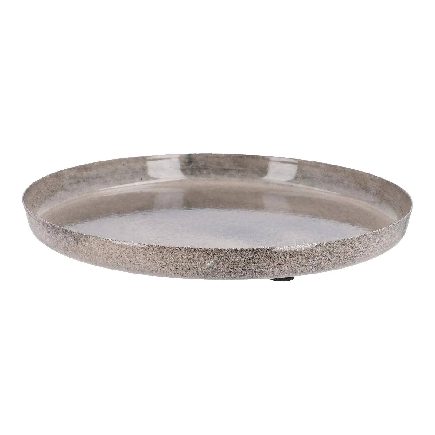 Deko-Schale aus Metall, beige