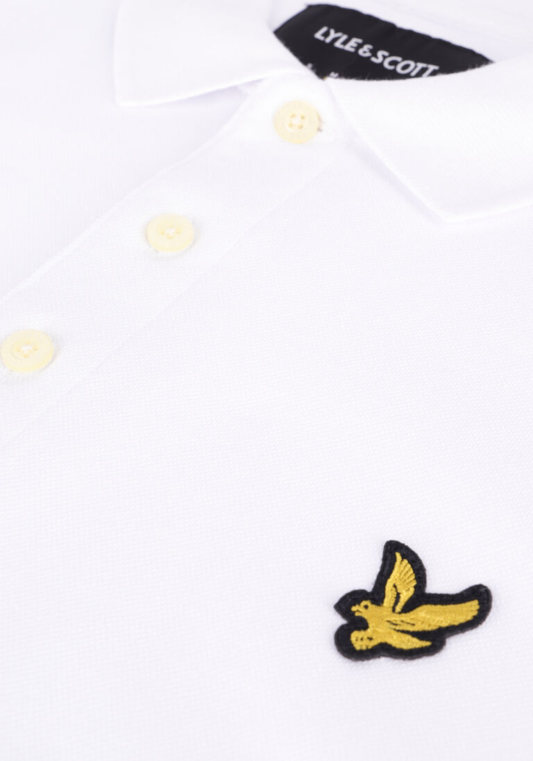 LYLE & SCOTT witte lyle & scott polo plain polo shirt
