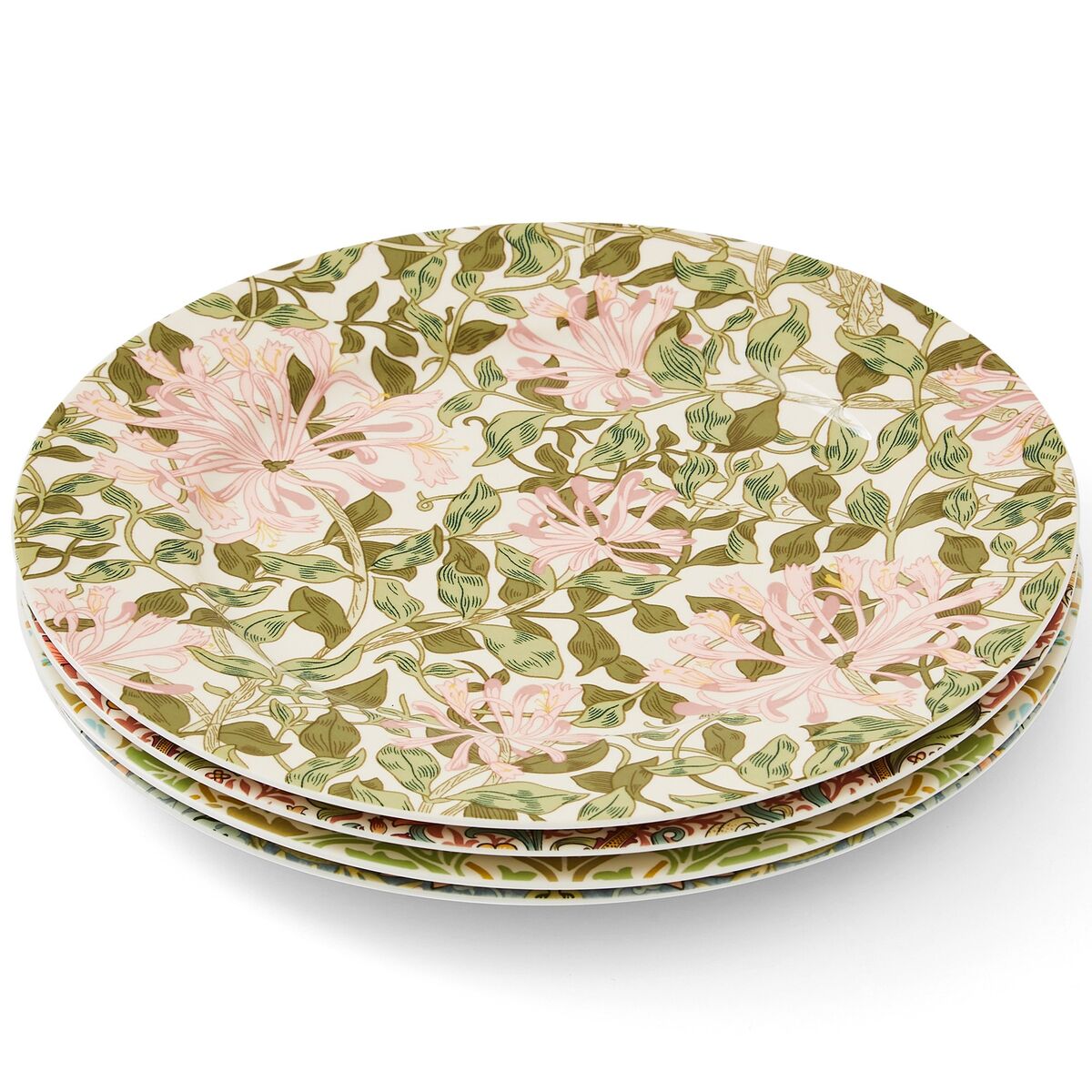 Tallerken 20 cm. 4 stk. multi