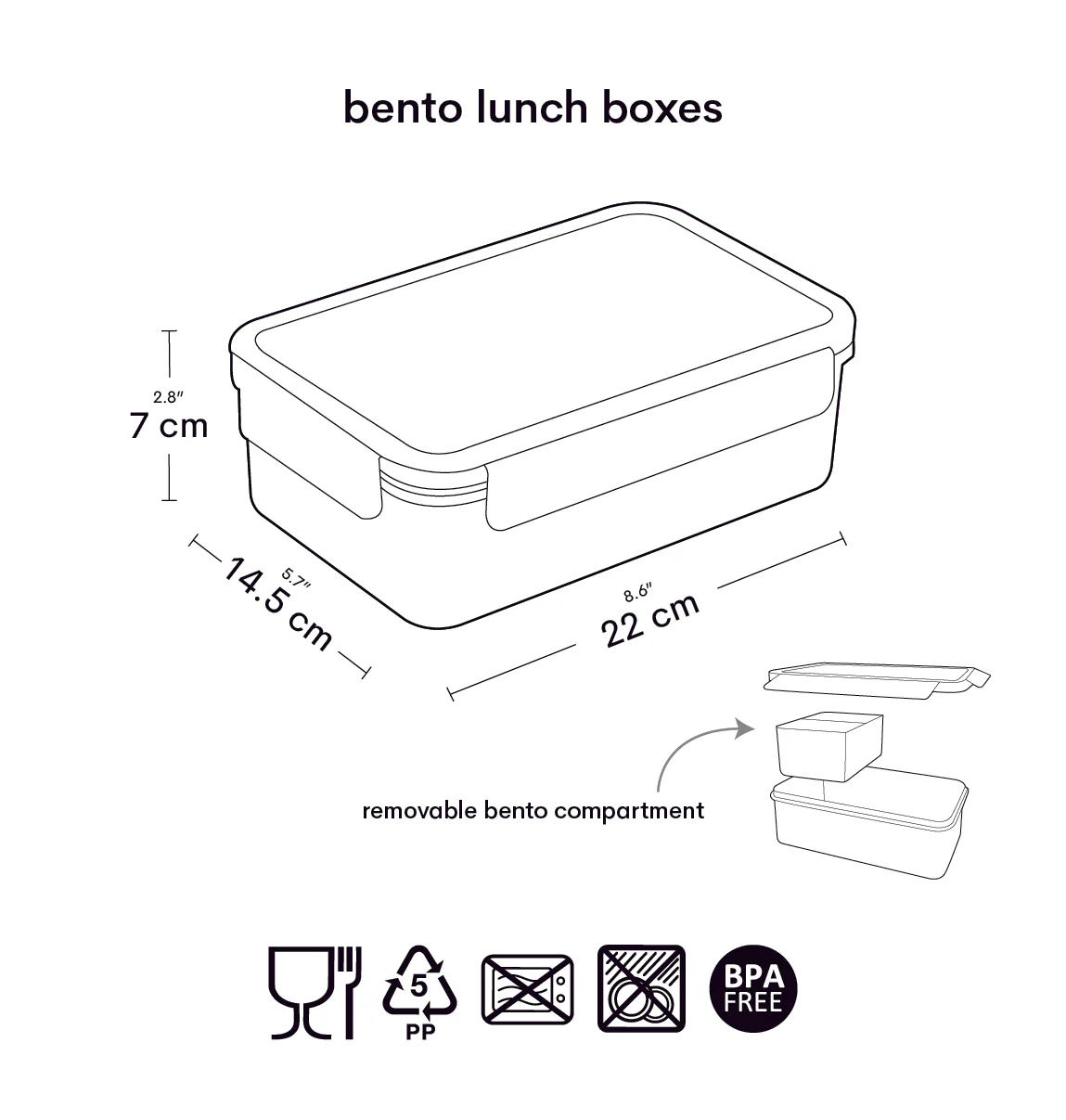 A little lovely company A Little Lovely Company Bento lunchbox Voertuigen