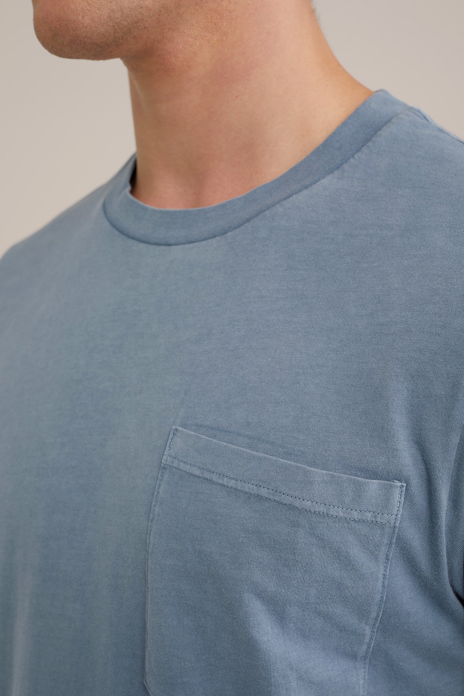vintagelook T-shirt WE Fashion Grijsblauw