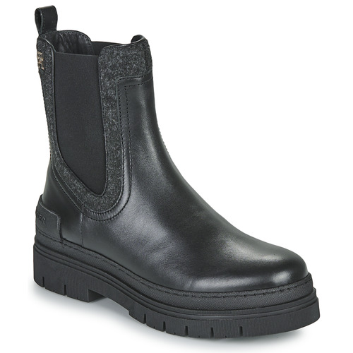 Tommy Hilfiger - FEMININE FELT CHELSEA BOOTIE Negro