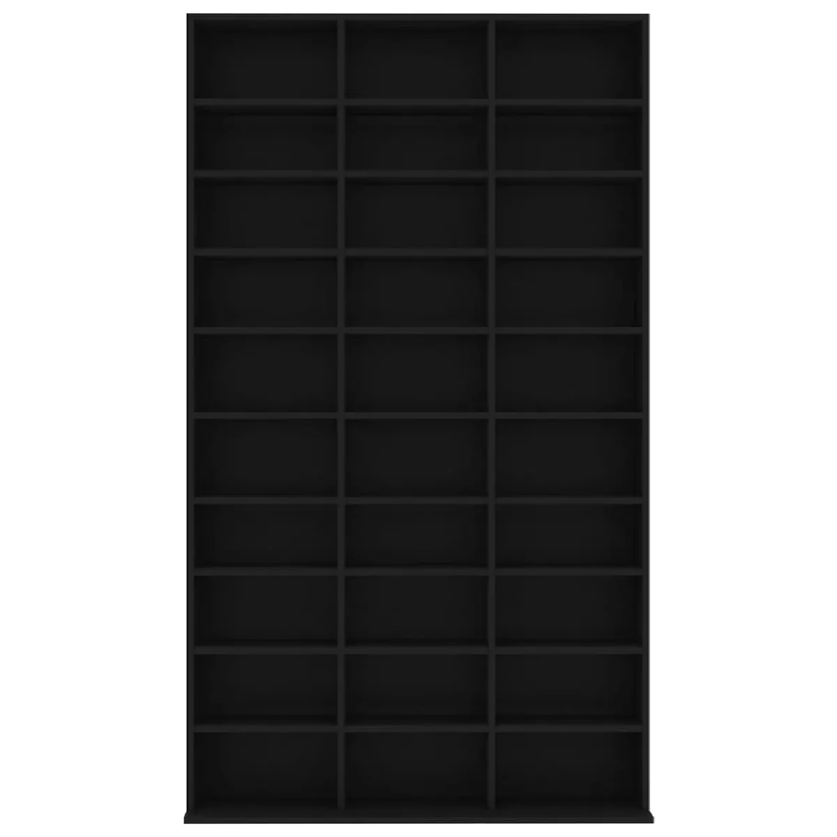 vidaxl Armoire à CD - Noir