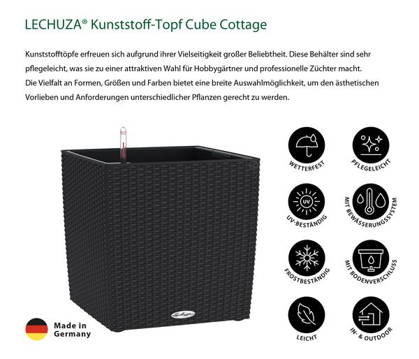 LECHUZA® Kunststoff-Topf Cube Cottage,