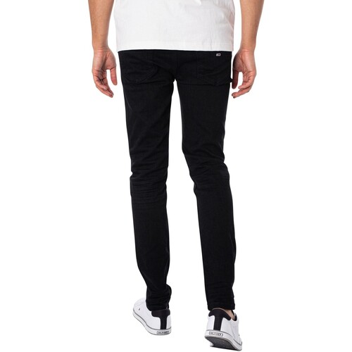Tommy Jeans - Vaqueros Ajustados Simon Negro