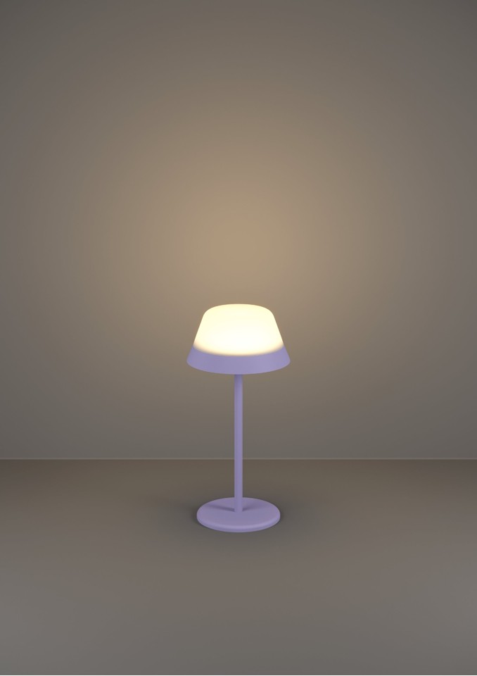 EGLO - MEGGIANO BORDLAMPE - LILLA/HVID