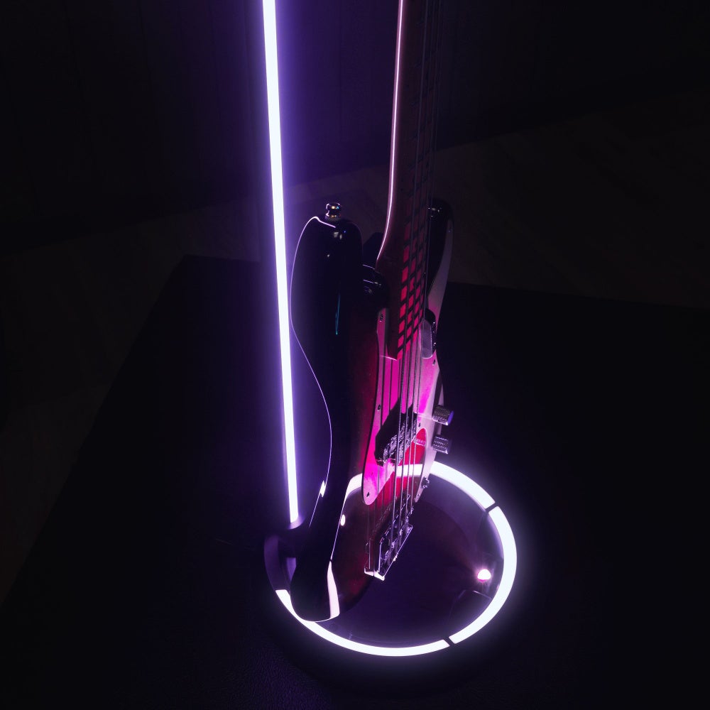 Gravity Guitar GLOW STAND Neckhug gitaarstatief met sfeerverlichting