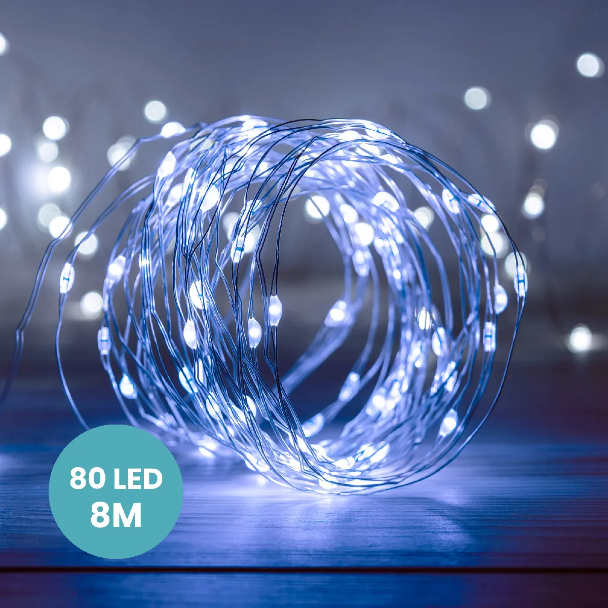 SkyLantern Skylanter Guirlande 80 LED Blanc Froid