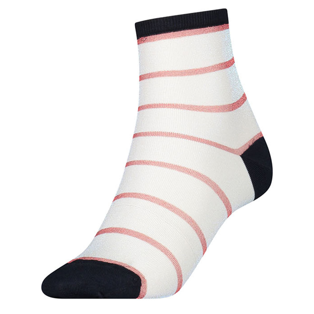 Tommy Hilfiger Chaussettes à rayures blanc/noir