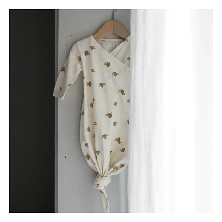 Bonjour Little Kimono de Nuit Tonka Coton Bio | Crème