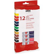 Peinture à l'huile el Greco, 12 ml, set de 12