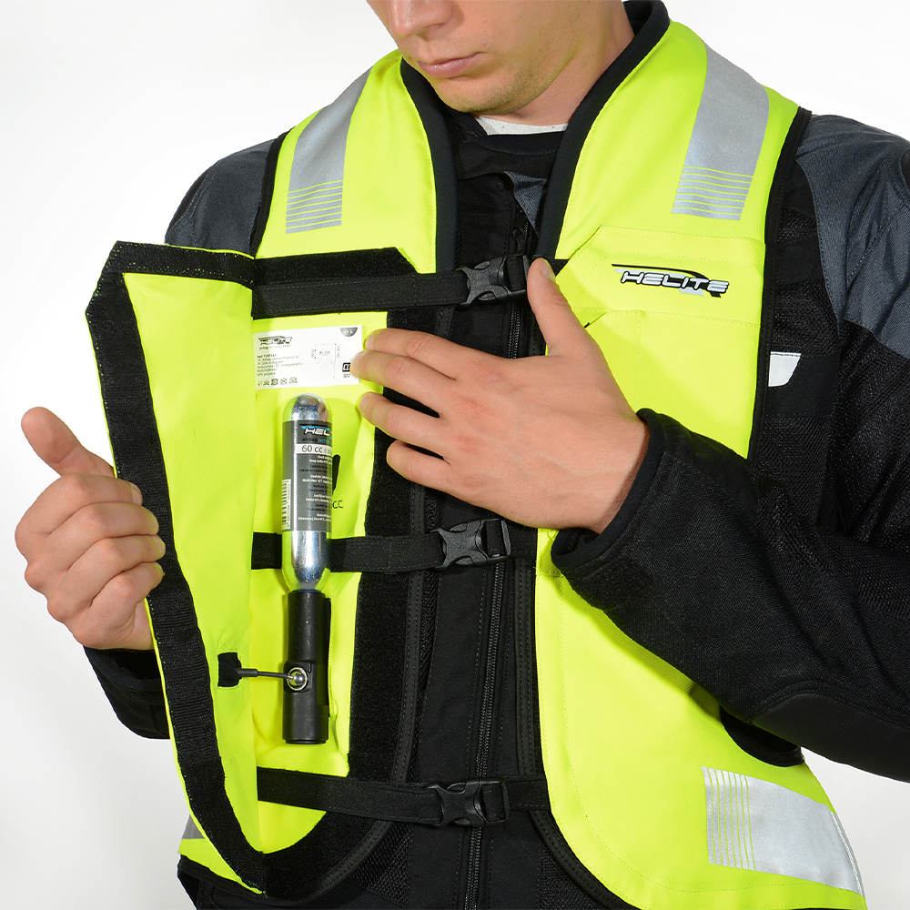 HELITE - Gilet airbag Turtle 2 Jaune fluo