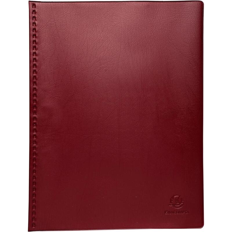 Protège-documents PVC - 30 pochettes - 60 vues - Vega opaque - A4 rouge