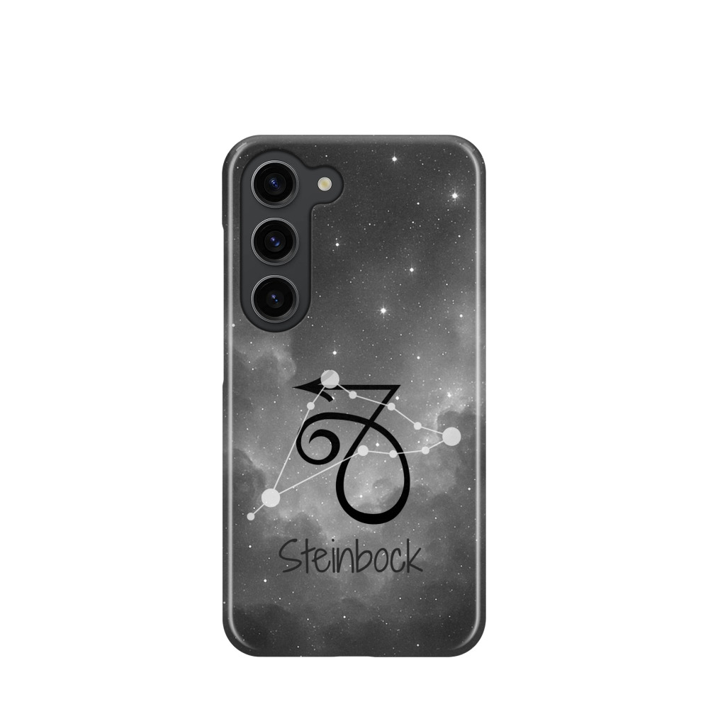 Samsung Galaxy S23 5G Kunststoff Hülle Steinbock 4 - Grau