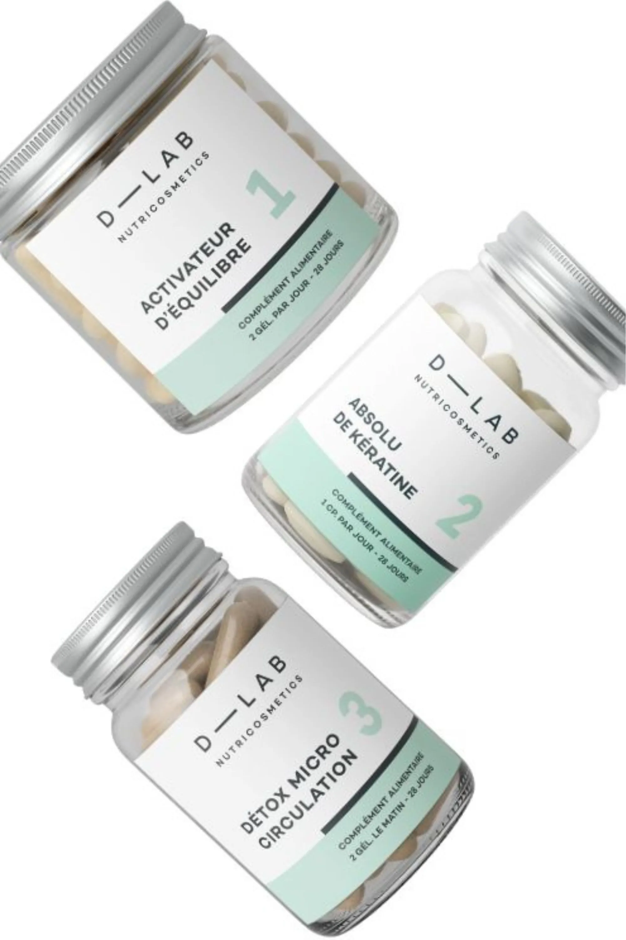 D-LAB Nutricosmetics Compléments alimentaires Programme Masse-Capillaire-392 g