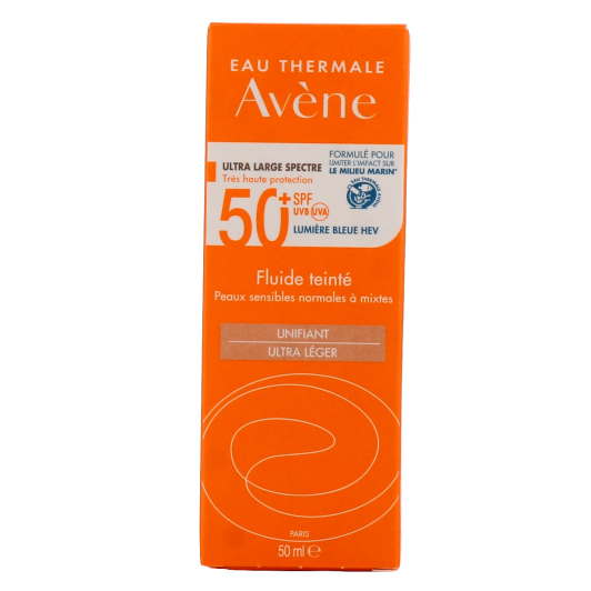 Fluide solaire teinté SPF50+ Avène - Peau normale à mixte