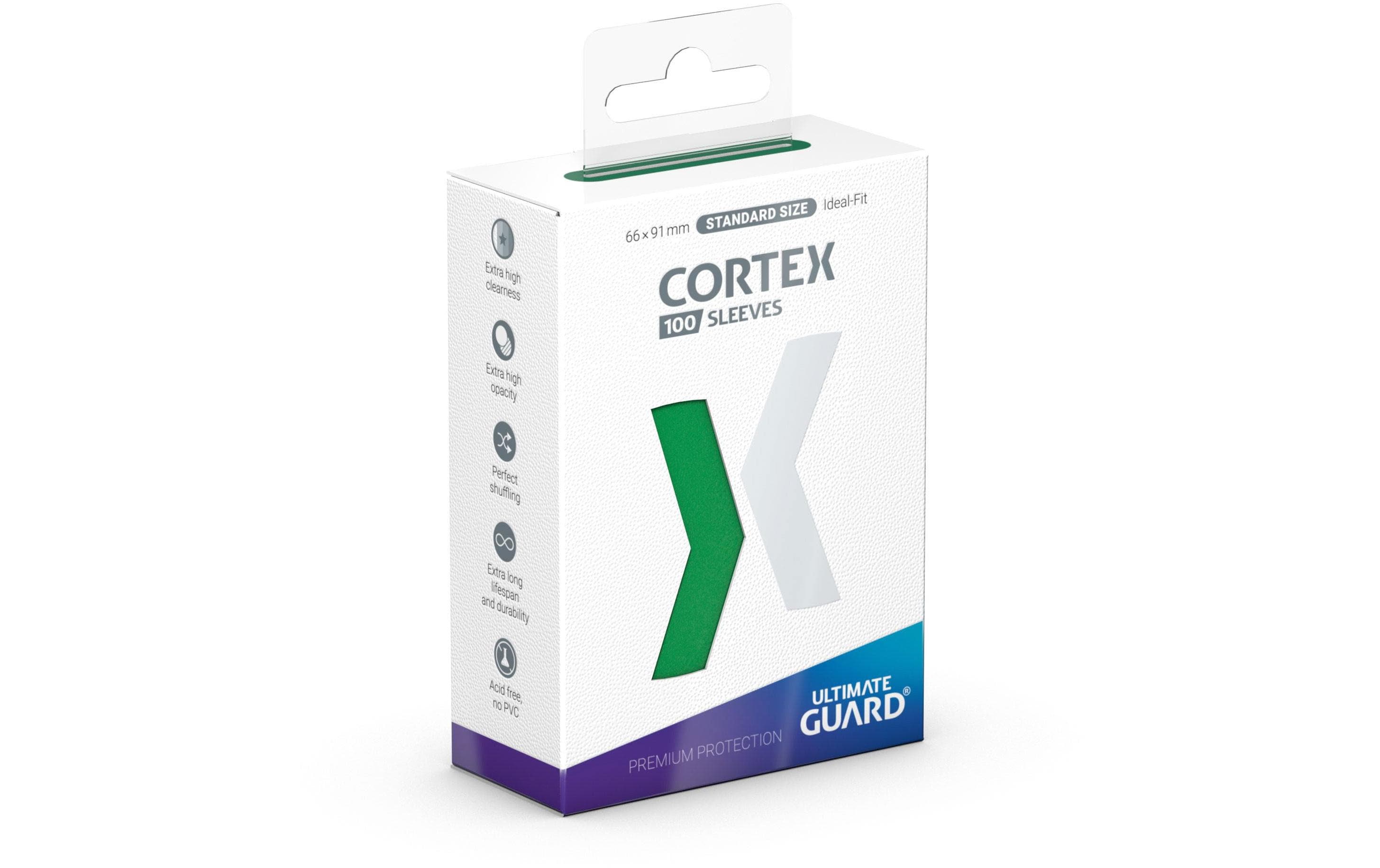 Kartenhülle Cortex Sleeves Standardgrösse Grün 100Ideal-Fit Sleeves 66 x 91 mm