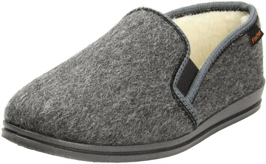 Fischer Heren Pantoffel Gevoerd 2610-82 Antraciet