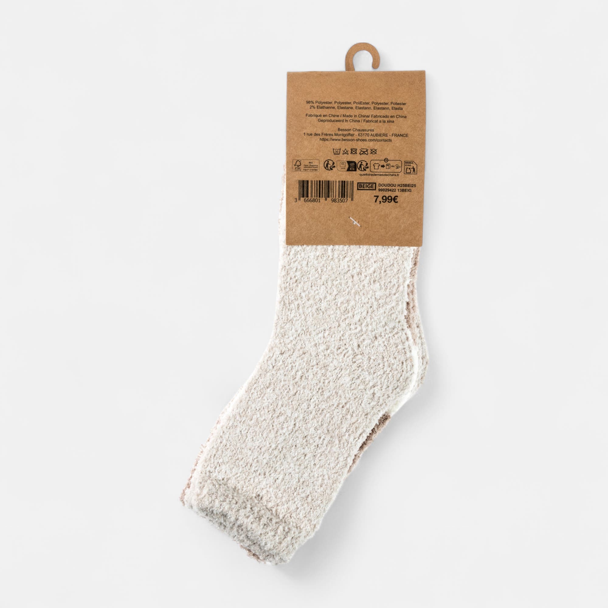 Chaussettes Femme beige