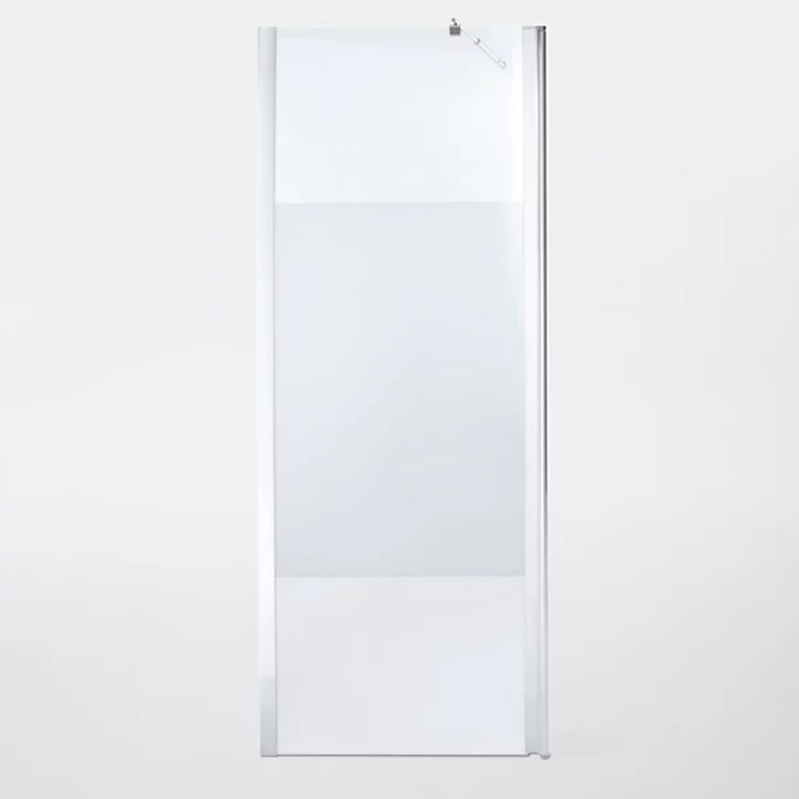 Paroi de douche à l'italienne et volet Cooke & Lewis Onega sérigraphié 80 + 45 cm