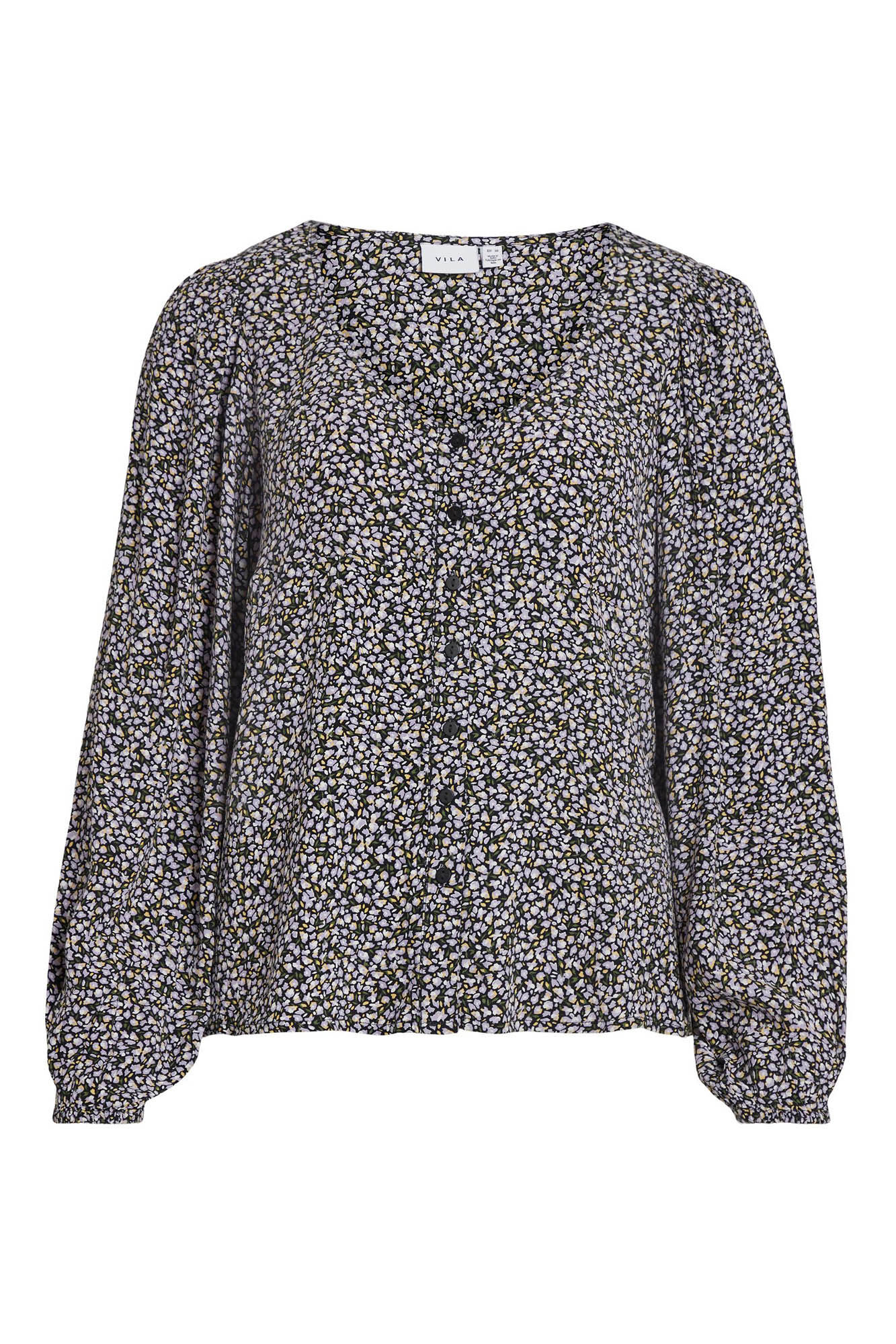 Blusa folgada de mangas compridas - Lilás
