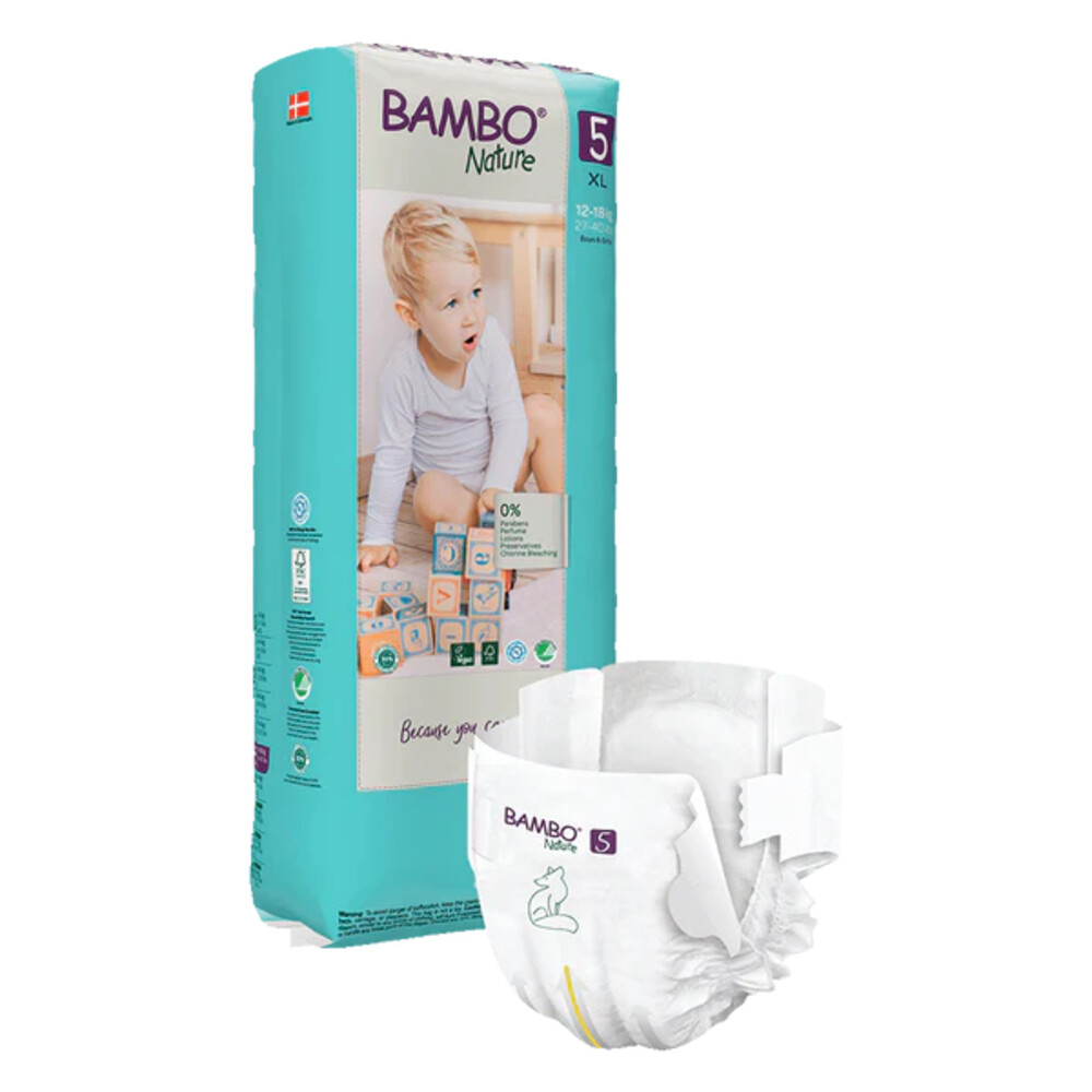 Bambo Nature Luiers Maat 5 (12-18 kg)44 stuks