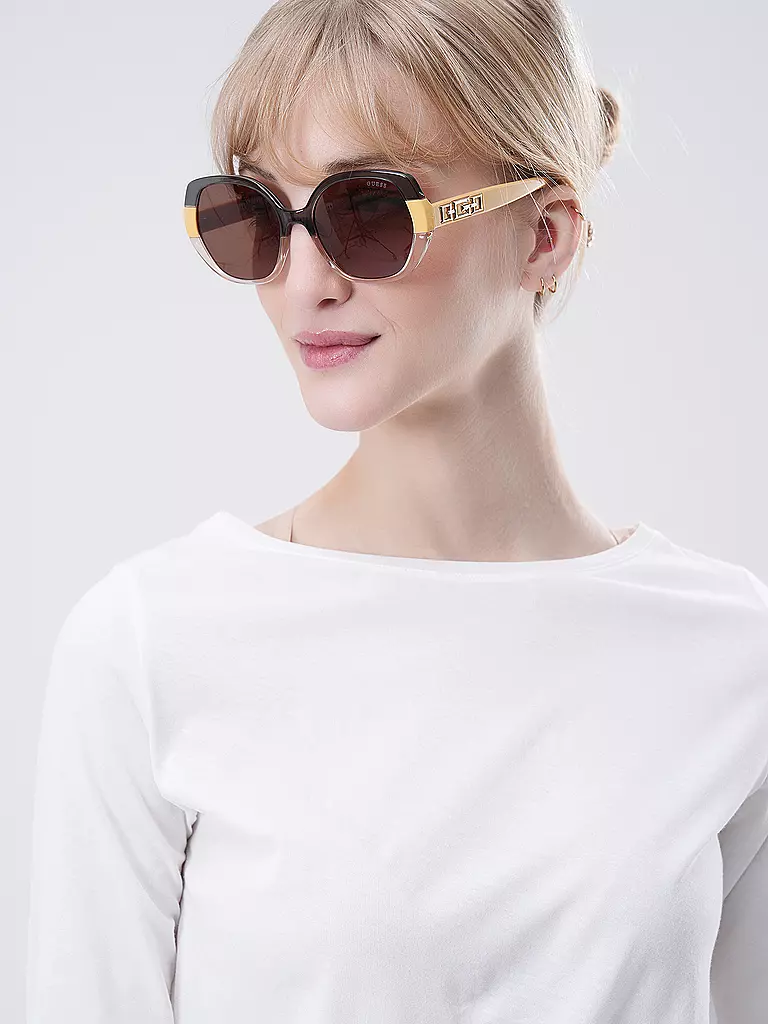 GUESS Sonnenbrille GU7911/55 gelb