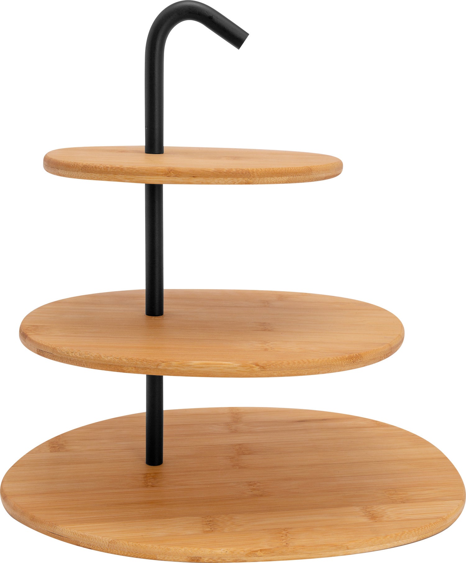 Cosy & Trendy etagère 3 laags naturel / zwart 32,5 x 25,8 x 3,5 cm