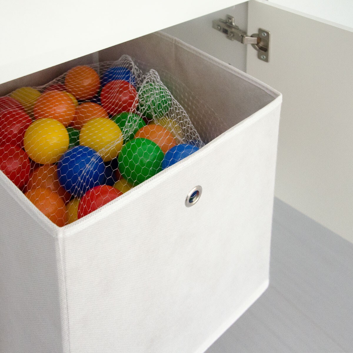 Faltbox Set 4 Boxen für Kallax Regal weiß 33x38x33cm Expedit Box faltbar