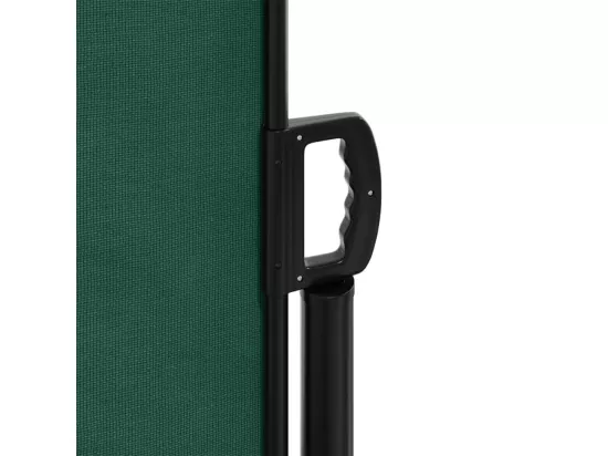 Auvent latéral rétractable vert foncé 220x500 cm