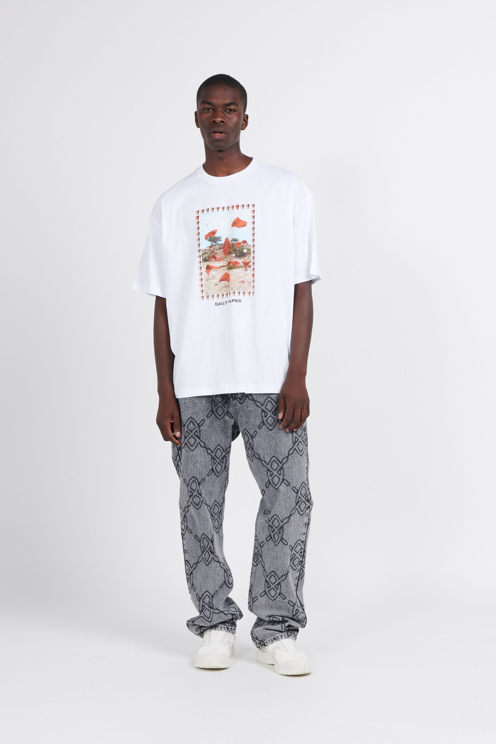 Daily Paper T-shirt  rashad ss t-shirt Blanc