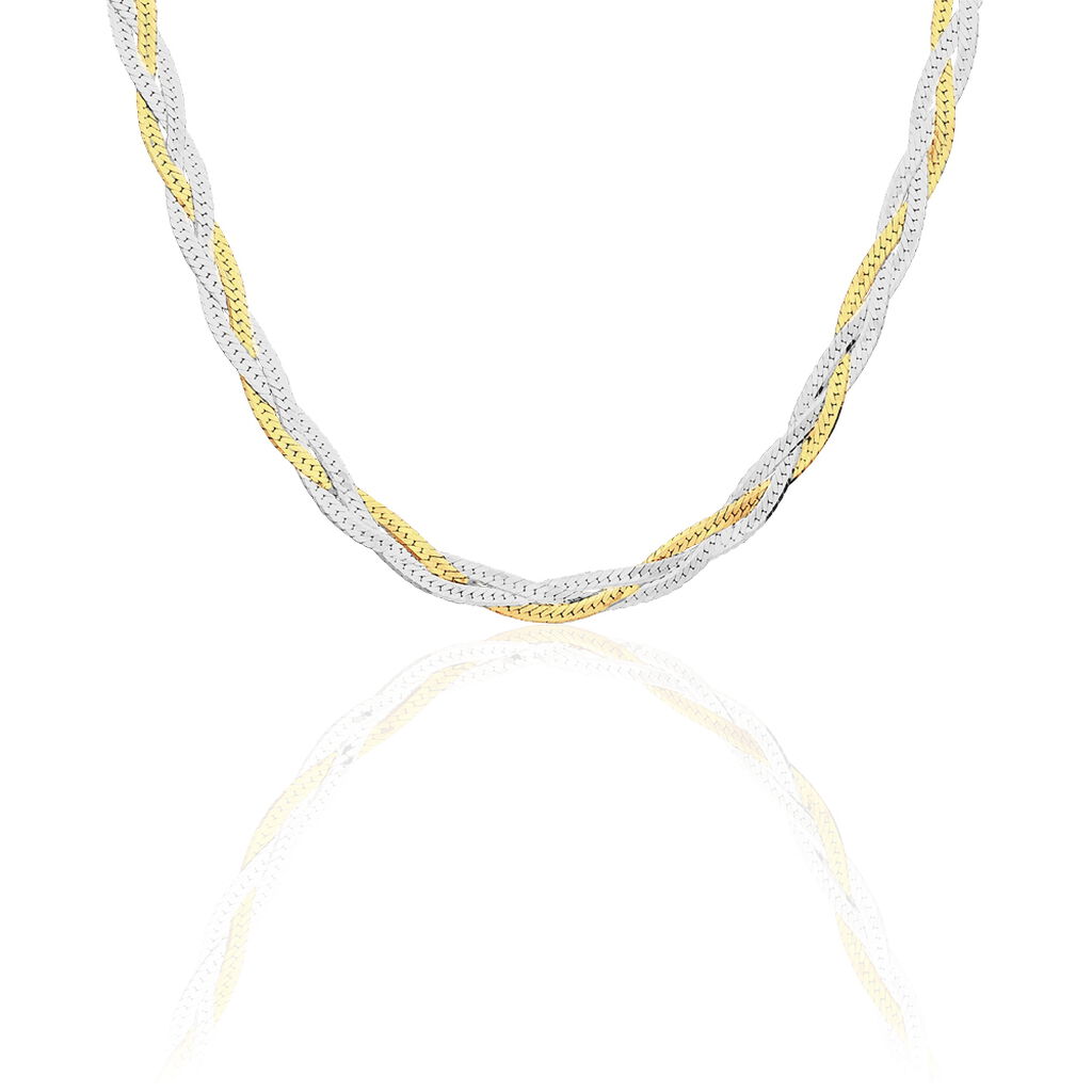 Collier Elae Argent Bicolore