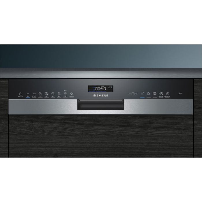 Siemens teilintegrierter Geschirrspüler iQ500 SN55ZS49CE Edelstahl
