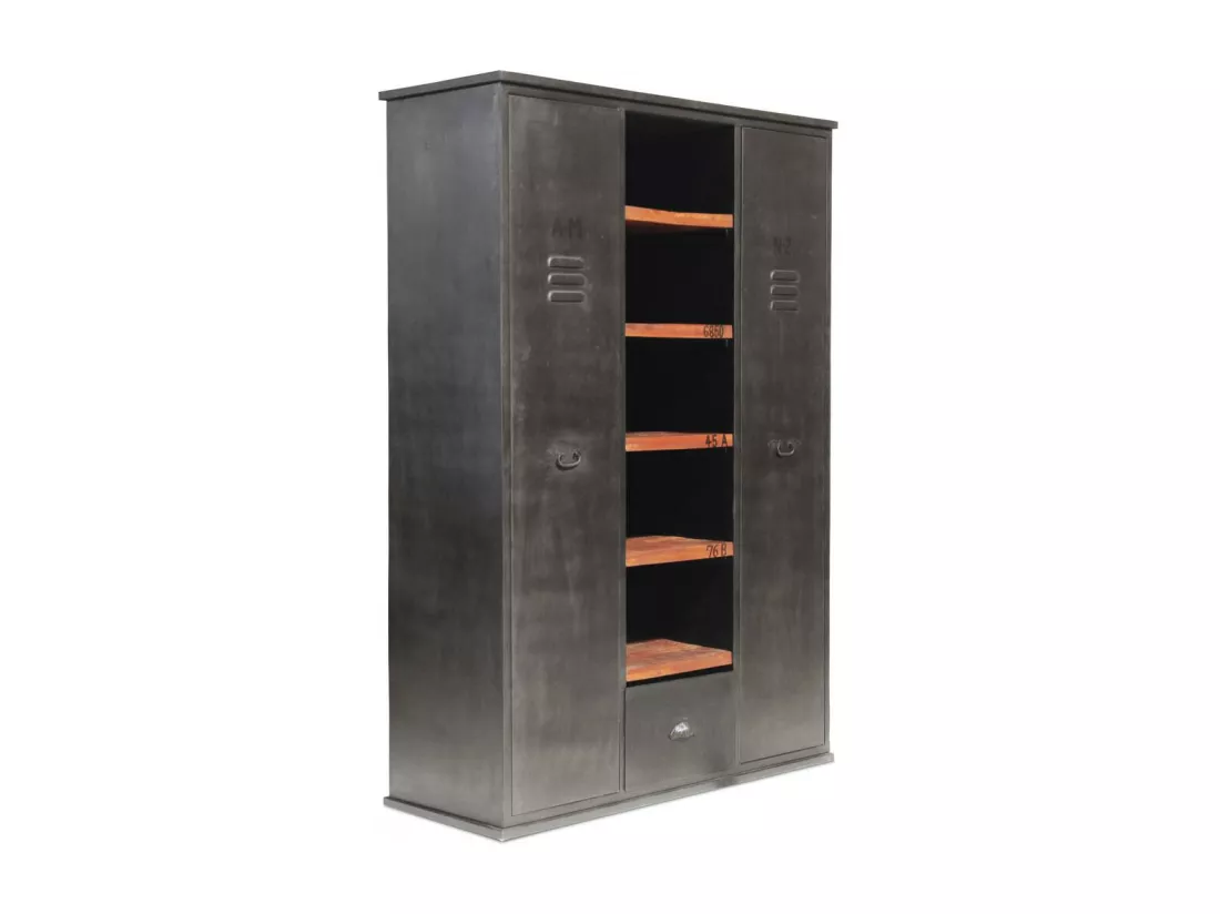 Armoire industriel métal Noir