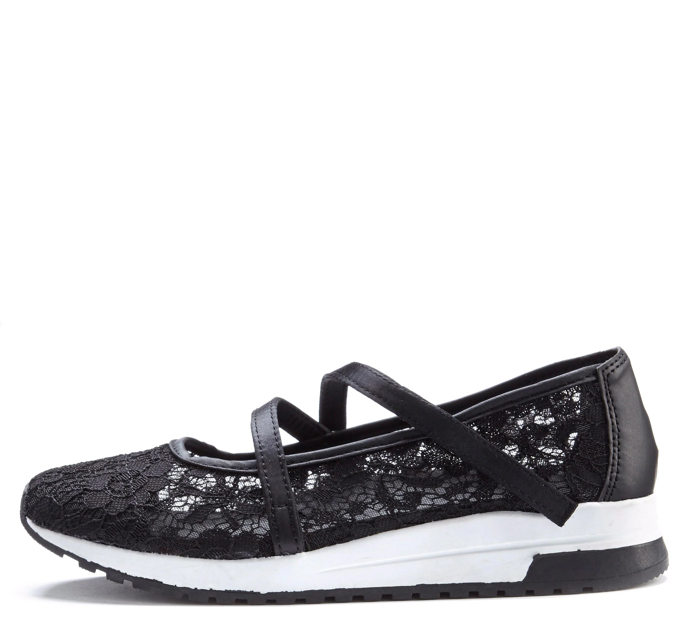 LASCANA Sneaker Ballerinas in schwarz