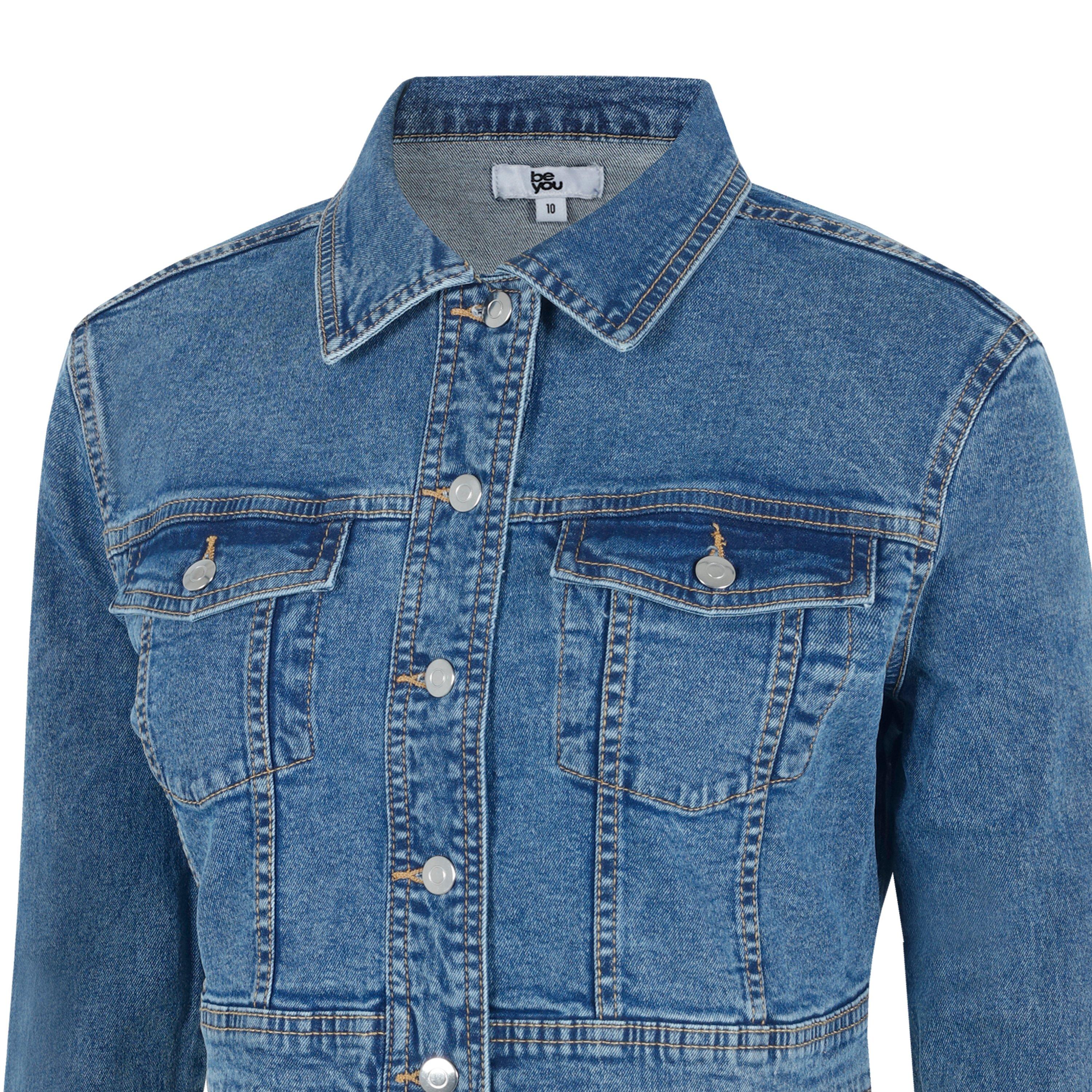Be You Ladues Crop Denim Jacket