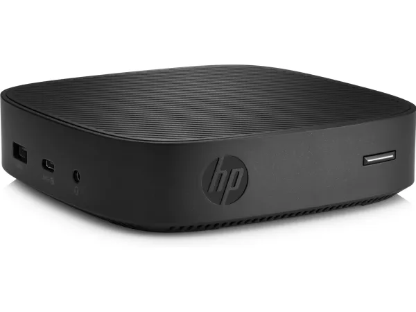 HP t430 v2 - Tynd klient - DTS 1 x Celeron N4020 / op til 2.8 GHz - RAM 4 GB - flash - eMMC 32 GB - eMMC 5.1 - UHD Graphics 600 - Gigabit Ethernet - HP ThinPro 64-bit - skærm: ingen - tastatur: Internationalt engelsk - TAA-kompatibel