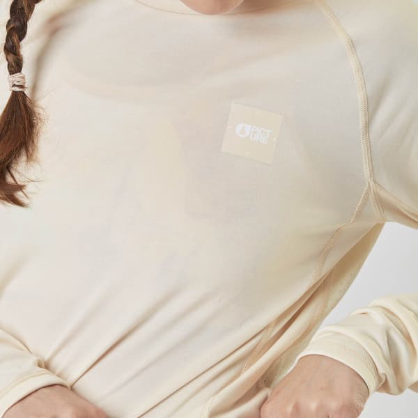 Maillot VTT PICTURE KIERSI LS TECH TEE SMOKE WHITE