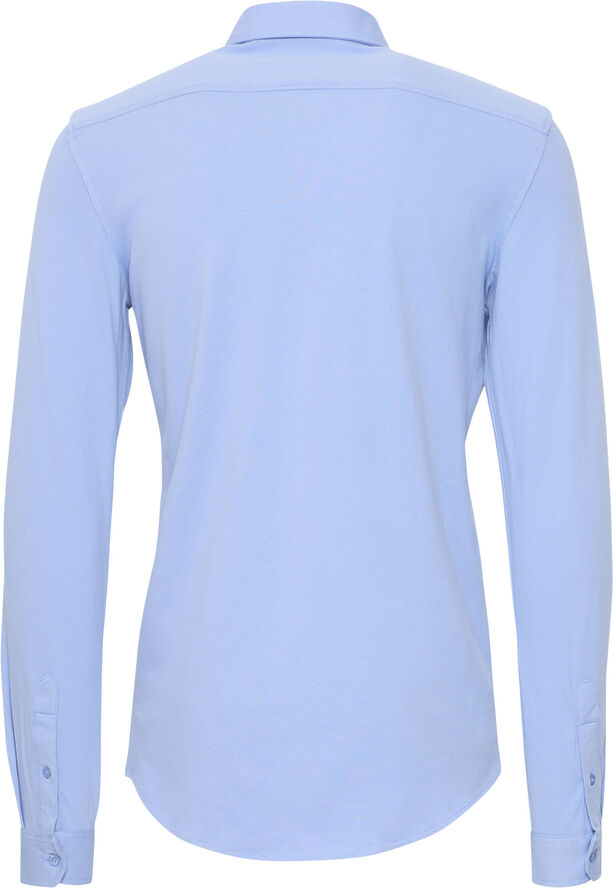 Casual Friday CFARTHUR LS BU jersey piquet shirt Bel air blue
